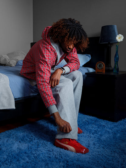 Reversible Plaid Hoodie