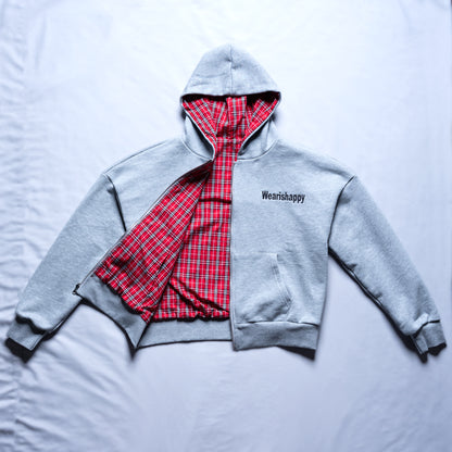 Reversible Plaid Hoodie